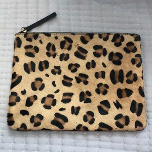 Calf Hair Cheetah Clutch